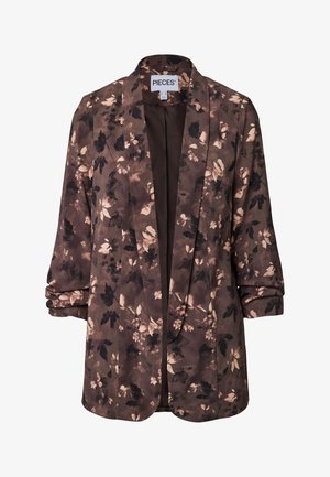 Pieces, PCBOSELLA 3/4 PRINTED - Blazer - brown