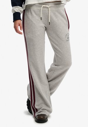ATHLETIC ESSENTIALS STRIPE FLARE JOGGERS - Jogginghose - grey marl