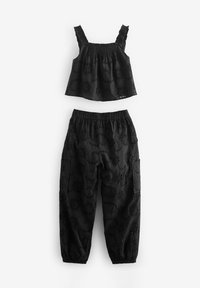 Next BRODERIE SET  - REGULAR FIT - Træningsbukser - black