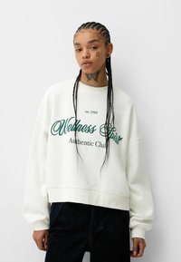 Bershka - Melegítőfelső - beige Miniatűr kép 1