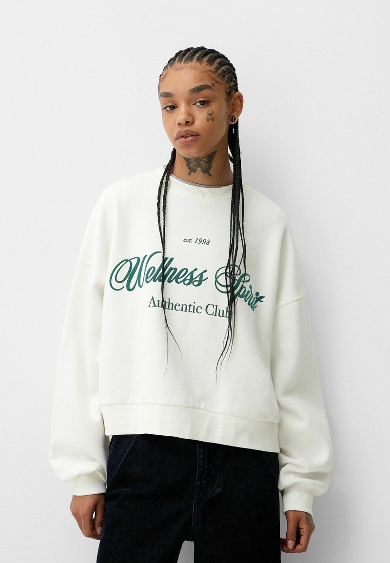 Bershka - Melegítőfelső - beige, Nagyítás