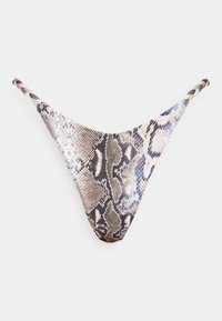 BOTTOMS WITH PLAIT - Bikini bottoms - grey