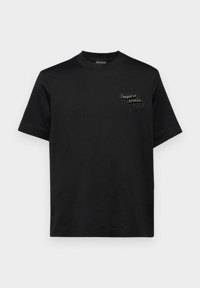 Emporio Armani Nyomott mintás póló - black