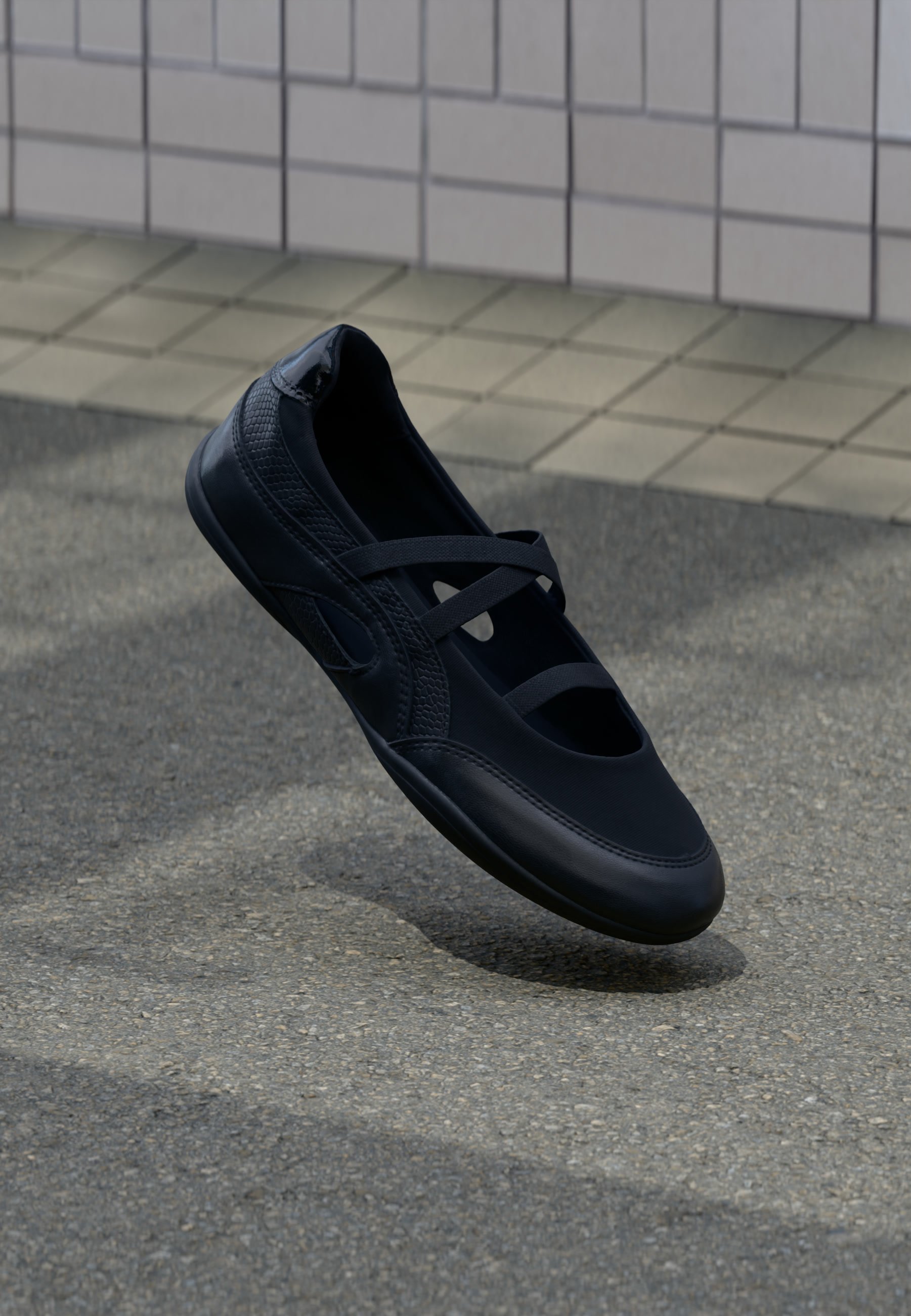 Ballet flats ankle strap