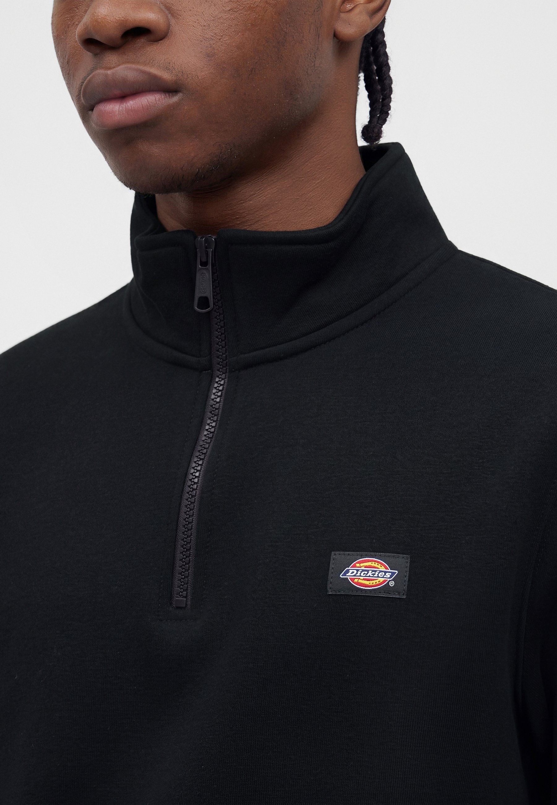 Dickies OAKPORT QUARTER ZIP - Sweatshirt - black/schwarz - Zalando.ch