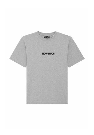 HOW MUCH HEAVYWEIGHT - T-shirt med print - mottled grey