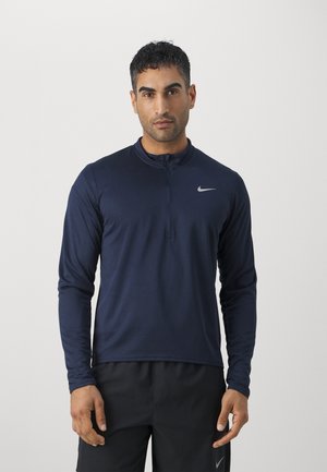 Nike Performance PACER TOP - Camiseta de manga larga - obsidian/silver
