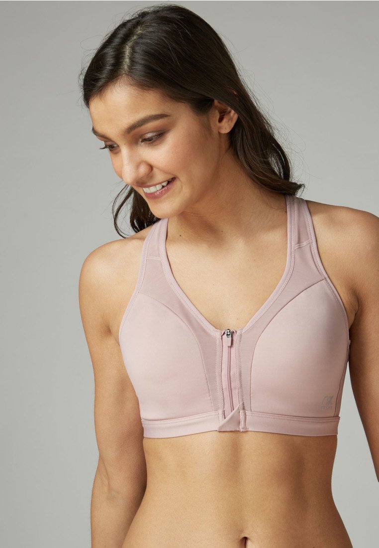 Next - HIGH IMPACT ZIP FRONT - Brassière - pink, Agrandir