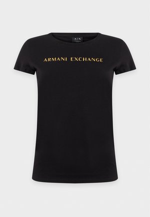 Armani Exchange, Тениска с щампа - black