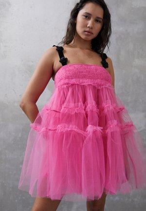 DREAM MOONLIGHT MEADOW MINI DRESS - Juhlamekko - pink