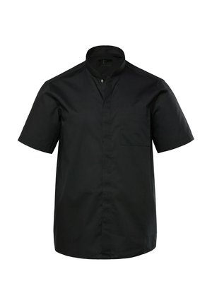 JP1880, COOK'S SHIRT, SHORT SLEEVE, STAND-UP COLLAR, PRESS STUDS, BOXY FIT - Overhemd - black