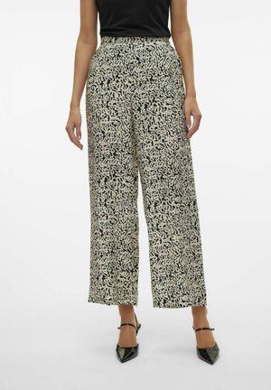 Vero Moda Wide-leg VMJOSIE High waist - Pantalon classique - black