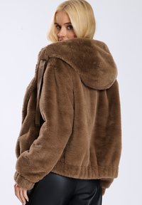South Beach FAUX FUR HOODED - Giacca invernale - beige