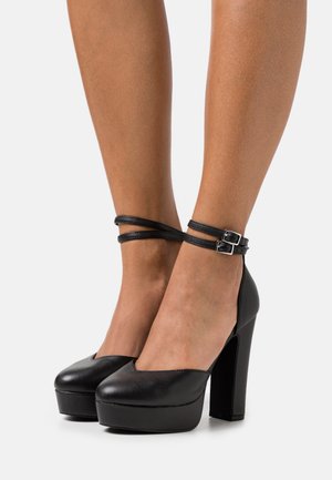 LEATHER - High heels - black