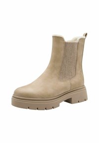 Marco Tozzi CHELSEA  - Bottines à plateau - beige