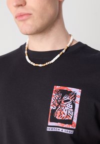 Scotch & Soda RELAXED FIT FRONT BACK  - Print T-shirt - meteorite