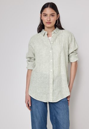 Street One Studio GESTREIFTE  - Button-down blouse - grün