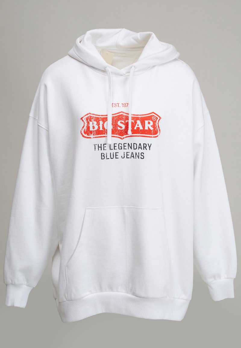 Damen Sweatshirts | Big Star GLADYS Kapuzenpullover weiß - JA27812 Damen Sweatshirts | Big Star GLADYS Kapuzenpullover weiß - JA27812
