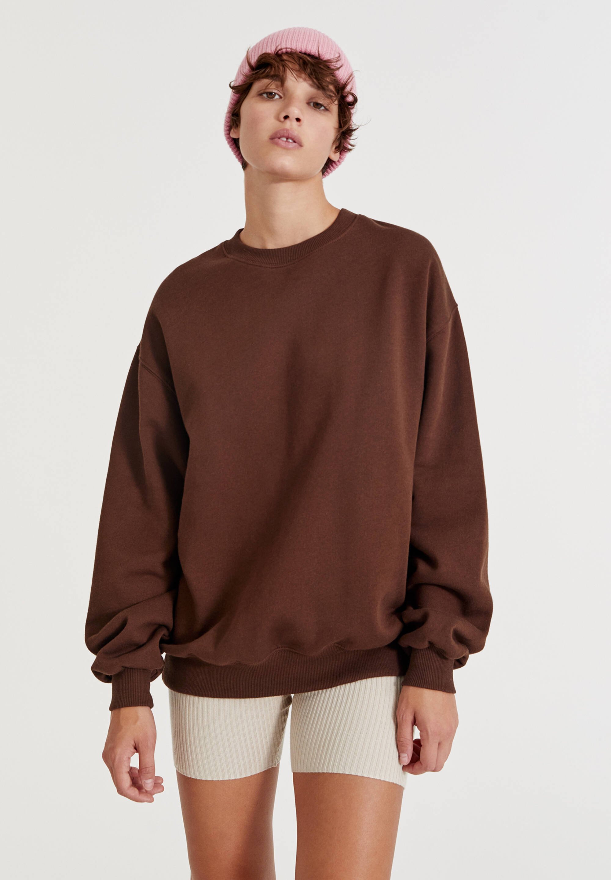 light brown sweatshirt