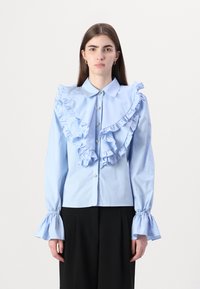 Sister Jane GRACE RUFFLE BLOUSE - Blusa com botões - blue