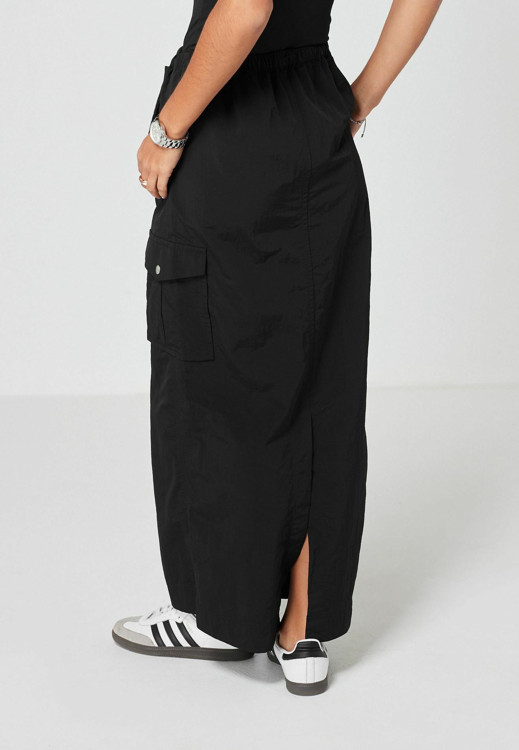 Jupe Envelope NEXT 100% Laine Pure - Taille 10, Noire, Courte Et élégante