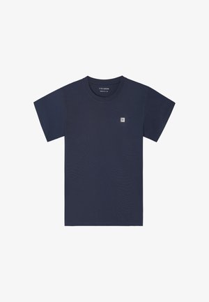 Silbon, CAMISETA LISA MINILOGO PARCHE AZUL MARINO - Camiseta básica - azul marino