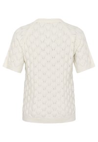 Kaffe Curve Pamata T-krekls - chalk