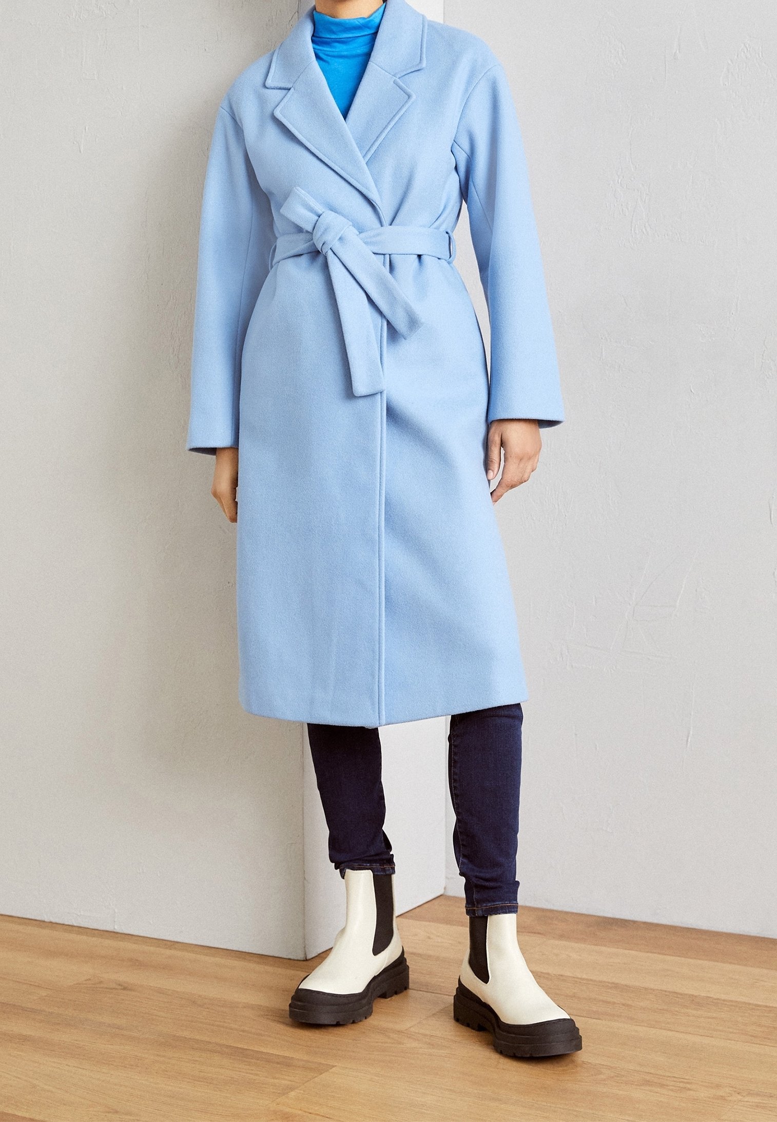 Anna Field Klassischer Mantel light blue/hellblau (Pre-owned