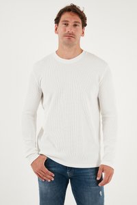 CREW NECK - Sweatshirt - ecru