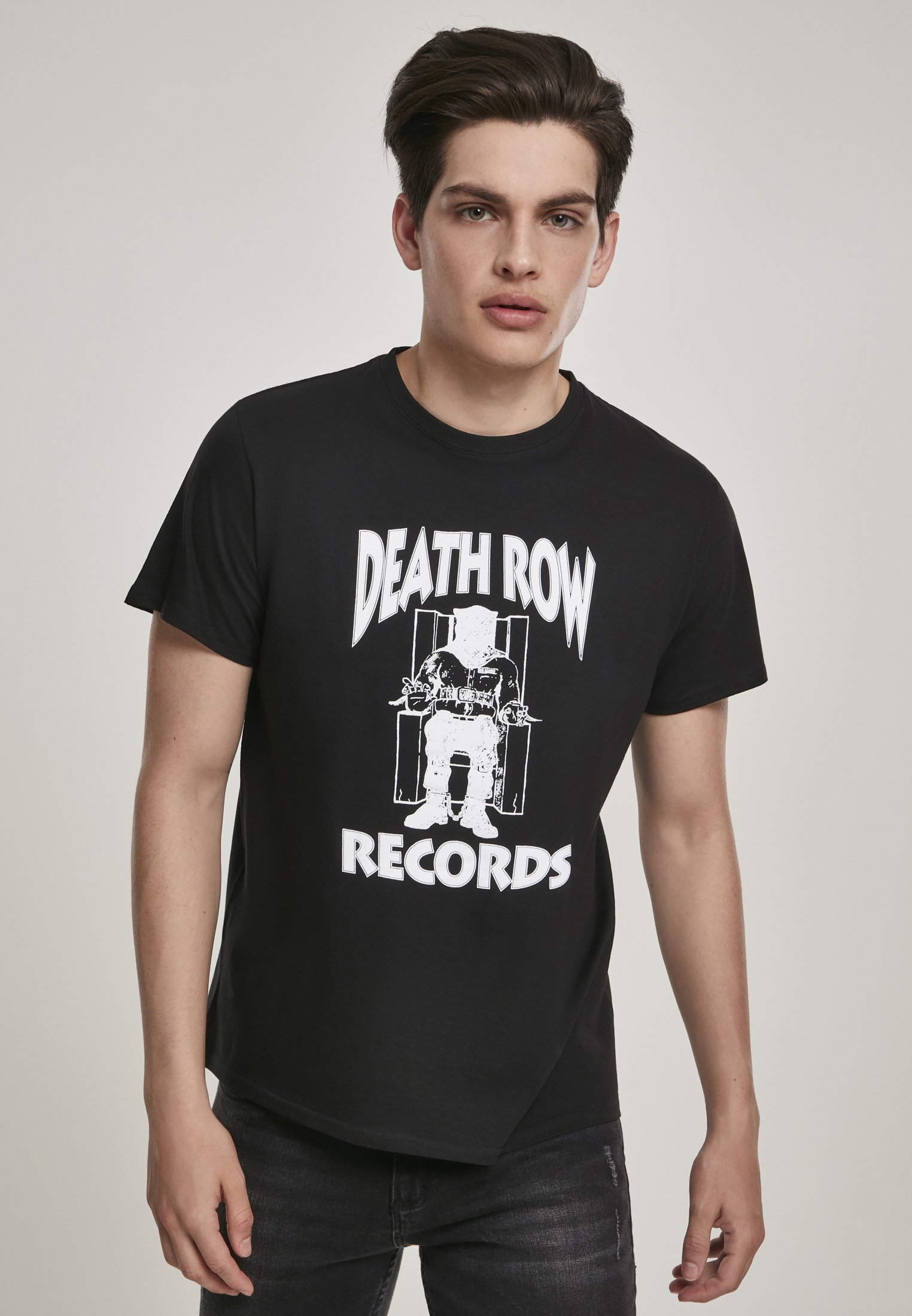Mister Tee Herren T-Shirt 'Cash Money Records' – Figurnah, Rundhals, Großflächiges Motiv