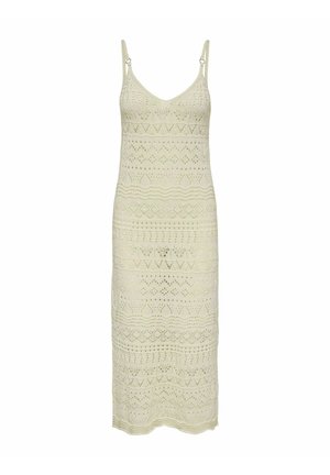 ONLY, Knitted ONLAVINA Long - Svetríkové šaty - ecru