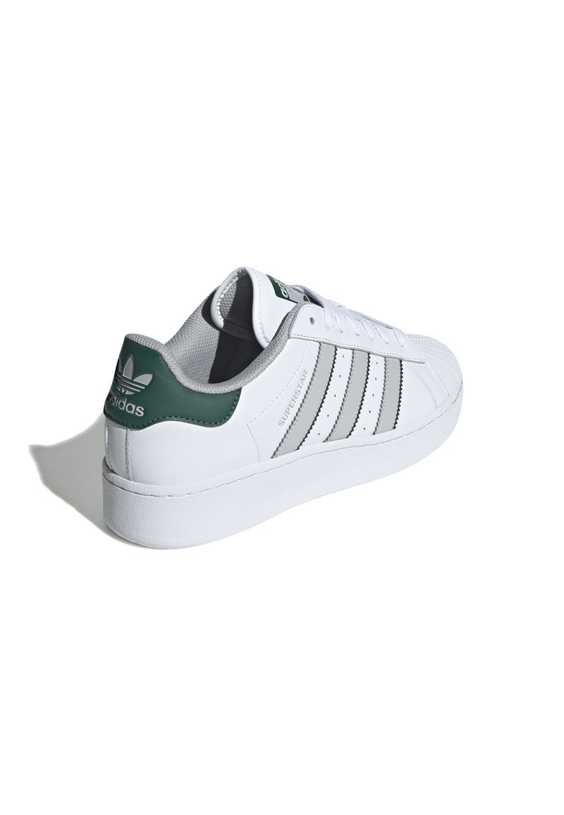 adidas Originals SUPERSTAR XLG - Trainers - ftwr white grey two collegiate  green/white - Zalando.ie