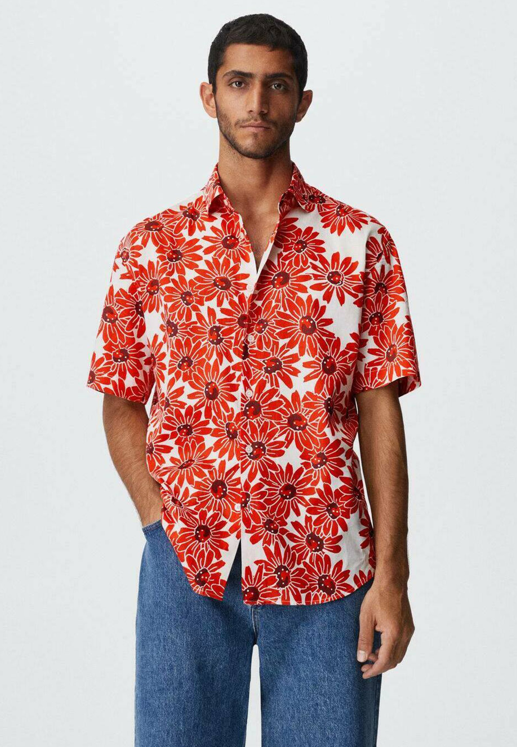 Mango FORCAT - Shirt - red - Zalando.co.uk