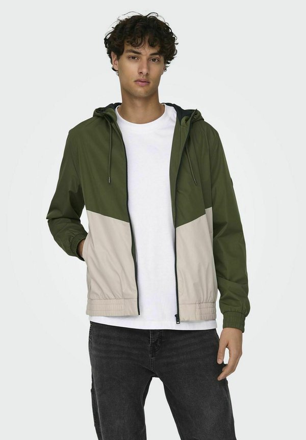 KAPUZE - Leichte Jacke - olive night