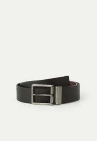 WARMTH BUCKLE 40MM - Bælter - black/cognac/antique silver-coloured