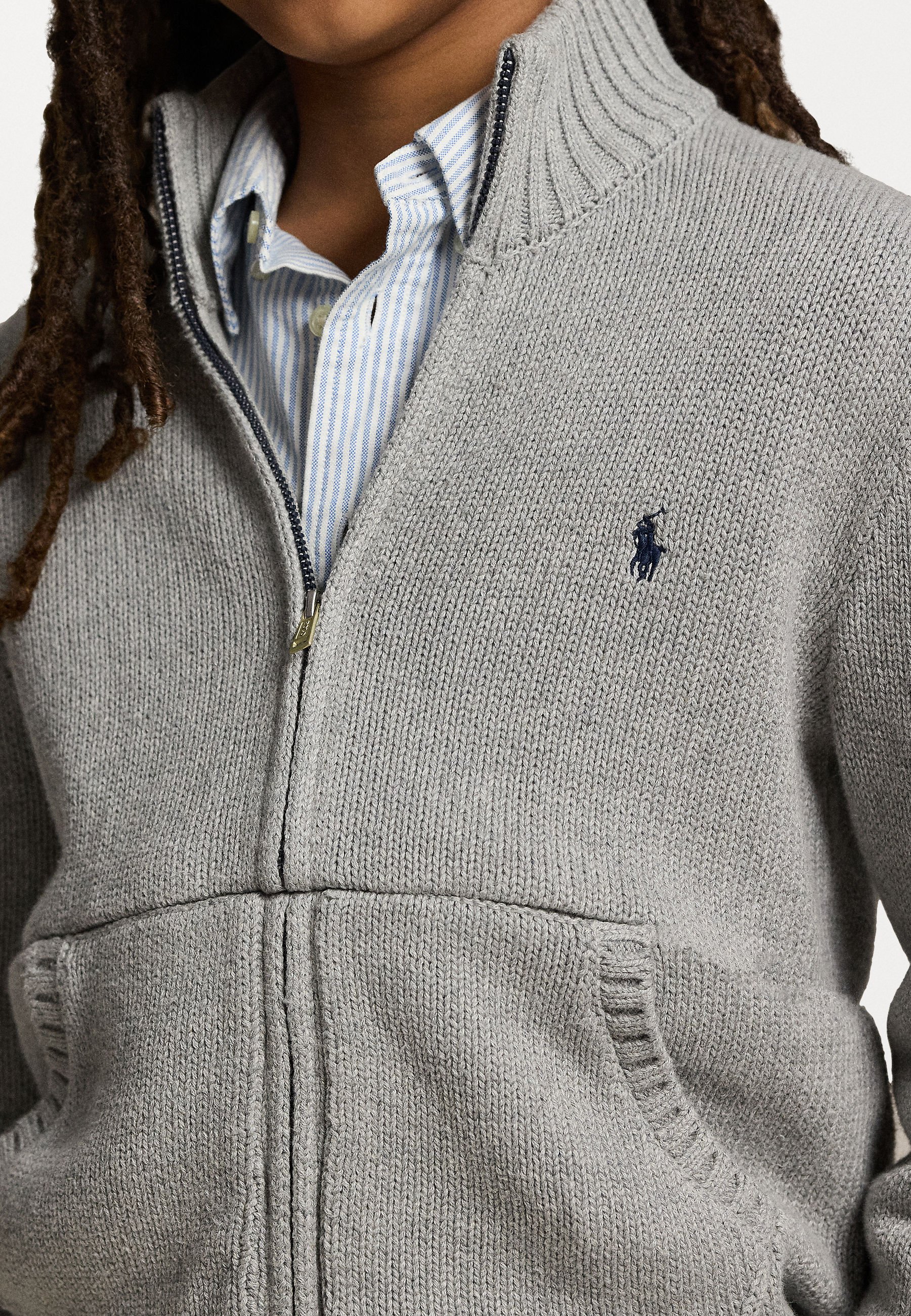Polo Ralph Lauren COTTON FULL ZIP JUMPER - Cardigan - andover