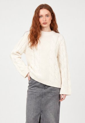 DreiMaster, DREIMASTER SWEATER - Strickpullover - offwhite
