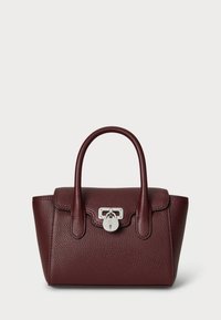 PEBBLED LEATHER SMALL TANNER SATCHEL - Handtas - dark garnet