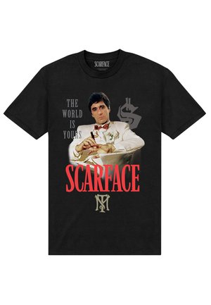 Henry Tiger SCARFACE THE WORLD IS YOURS - T-shirts print - black