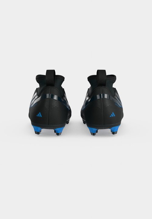 adidas F50 HYPERFAST CLUB MID FIRM GROUND MULTI GROUND KIDS UNISEX - Football boots artificial grass - core black/lucid ray blue — foto 4
