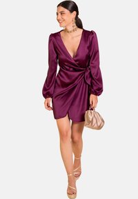 THE-ARE MANGA LARGA ADO - Vestido de cóctel - rojo