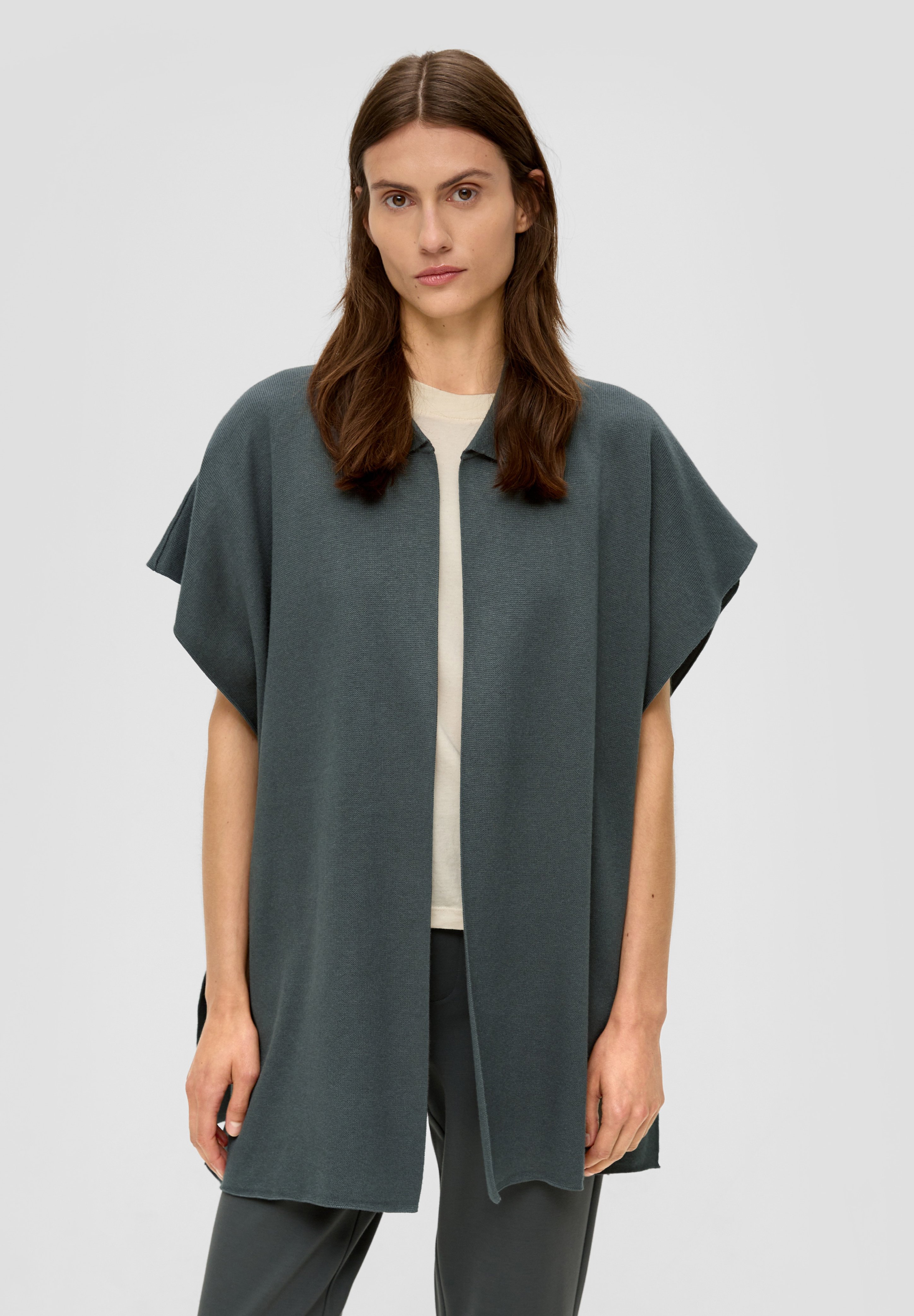 Veste matelassée légère avec capuche amovible - Vert | s.Oliver