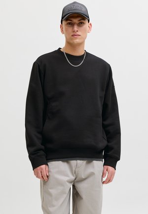 JCOFUSION BADGE CREW NECK - Sweater - black