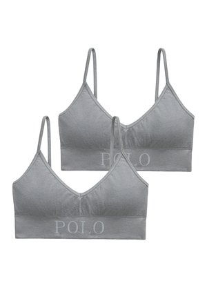SEAMLESS 2-PACK - Bustier - heather grey