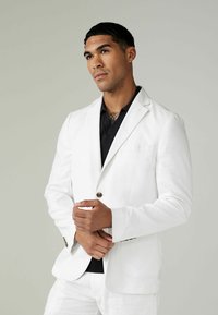 Next SLIM FIT LINEN BLEND TWO BUTTON - Sakko - white