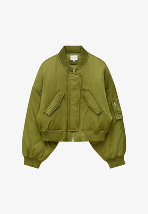 & OTHER STORIES, & OTHER STORIES CROPPED BOMBER JACKET - Blouson Bomber - green