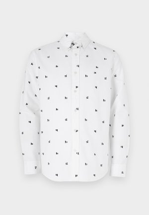 Tommy Hilfiger EMBROIDERED FLAG SHIRT - Shirt - optic white
