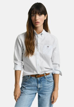 REGULAR FIT STRIPED OXFORD  - Chemisier - light blue