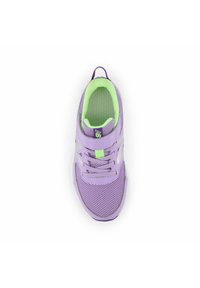 New Balance 570V3 BUNGEE LACE WITH TOP STRAP - Sneakers basse - lilac glo bleached lime glo