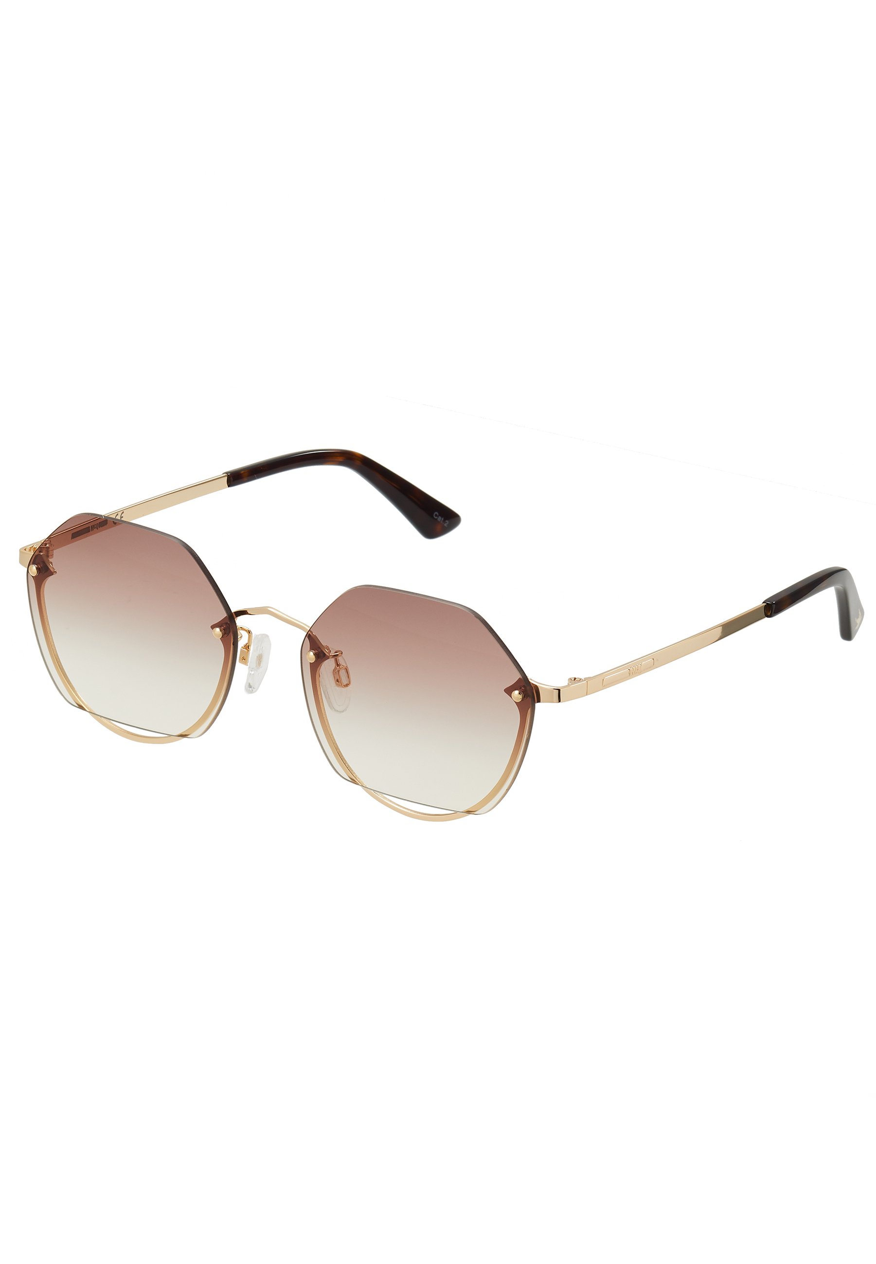 McQ Alexander McQueen Gafas de sol - gold-coloured/brown/marrón - Zalando.es